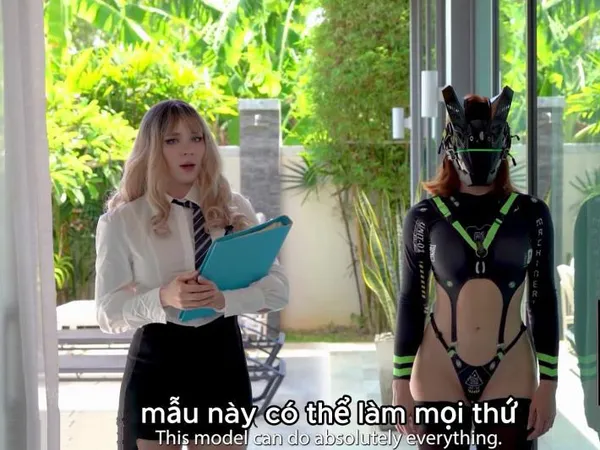 Em robot android thông minh có thể làm mọi thứ