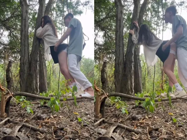 Mây mưa thổi kèn trong rừng cùng người tình xinh vừa sợ vừa phê